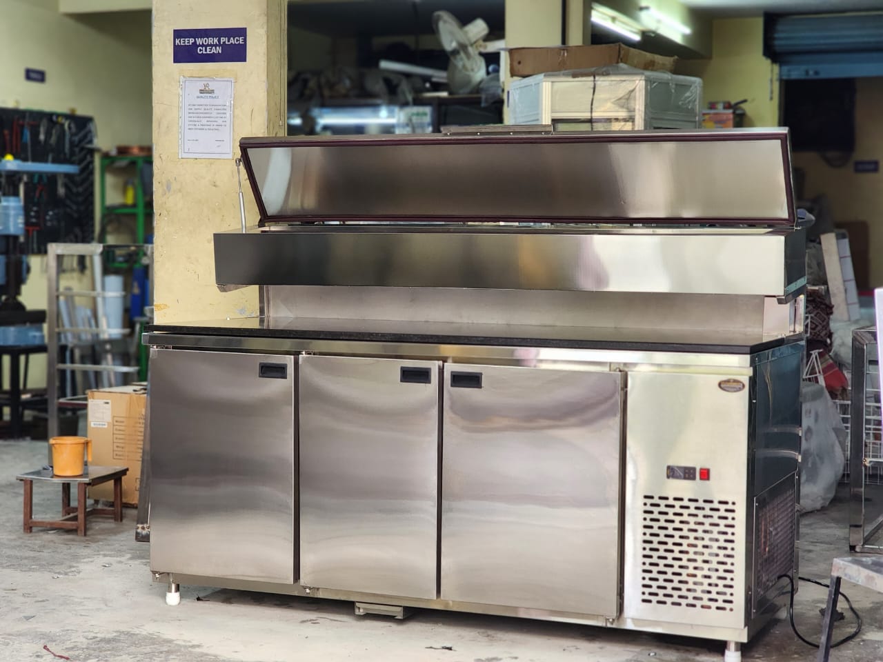 Pizza Make Line with Chiller