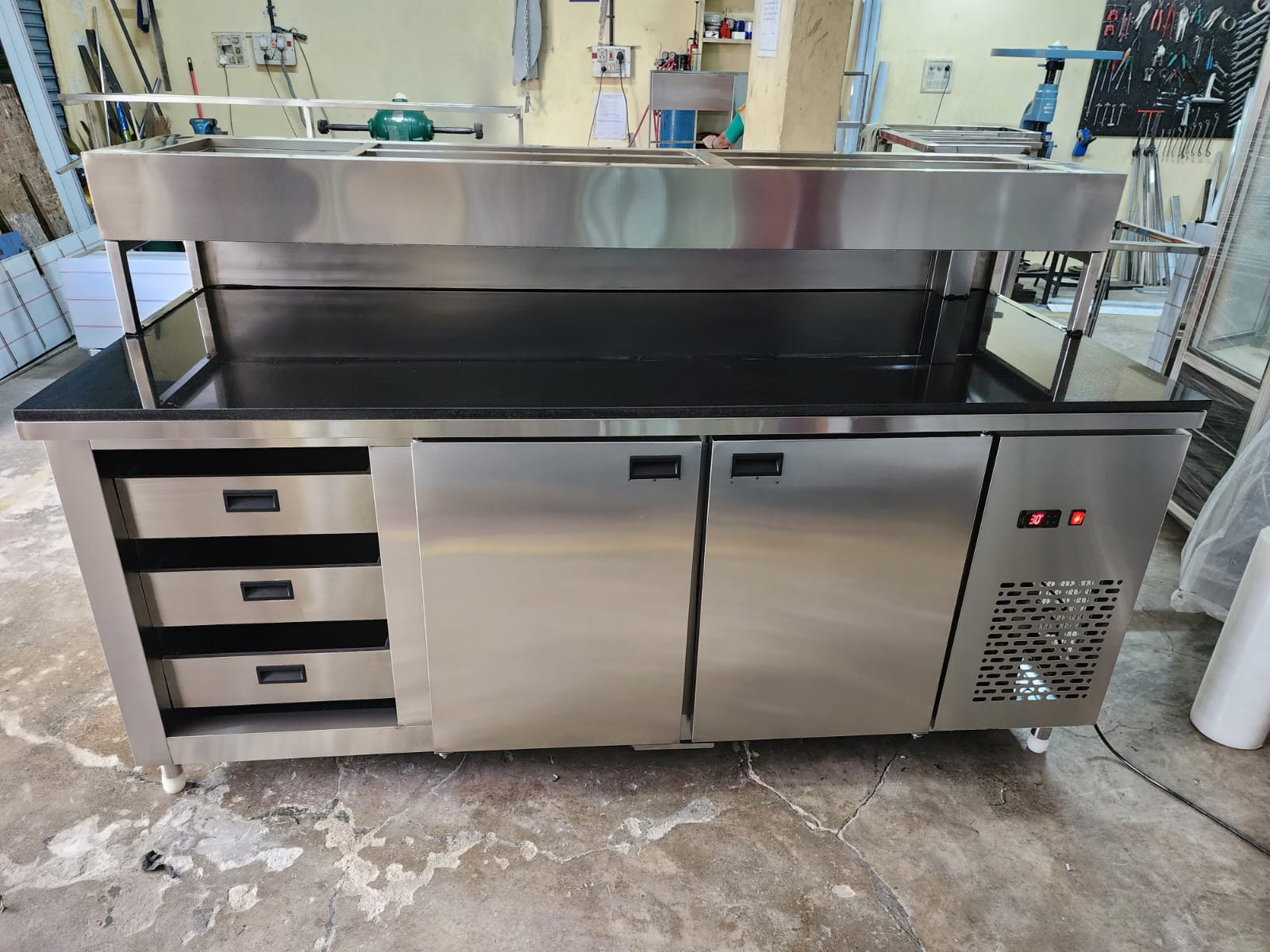 Pizza Make Line with Chiller