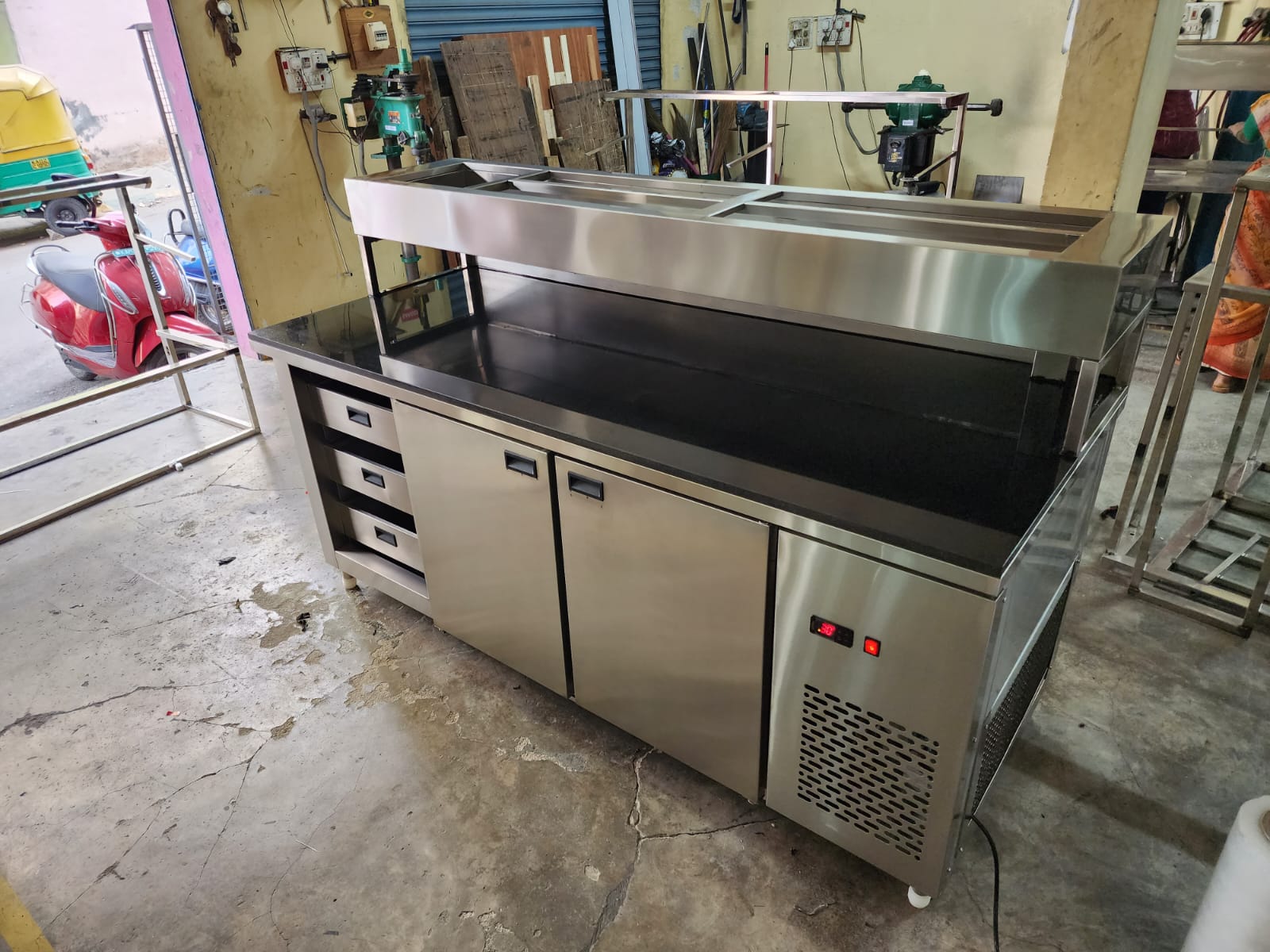 Pizza Make Line with Chiller